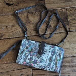 Sakroots Multicolor Floral Crossbody Bag